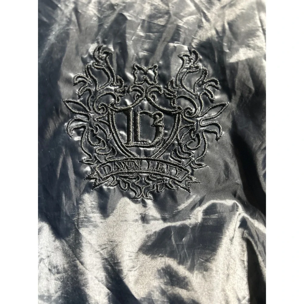 Dawn Levy Womens Puffer‎ Coat Quilted Faux Fur Hooded Drawstring Waist Size M